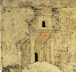 Detail uit De Heilige Drie-eenheid, jaren 1420 (detail)