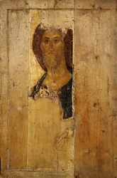 Russisch: "Almachtige Christus" Redder. Van de Deisus Chin