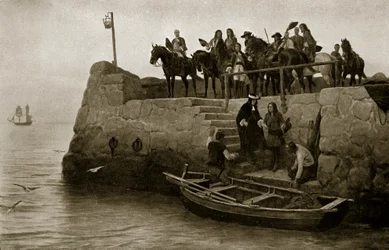 De vlucht van James II, 1688, illustratie uit 