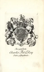 Wapen en wapenrusting van de zeer edele Charles FitzRoy, 2e hertog van Grafton