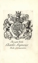 Wapen en wapenrusting van de zeer edele Charles Seymour, 6e hertog van Somerset
