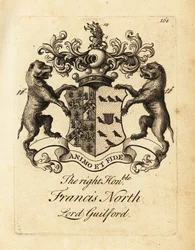 Wapen van de Zeer Eerwaarde Francis North, Lord Guilford, 2e Baron Guilford