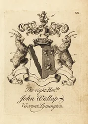Wapen van de Zeer Eerwaarde John Wallop, Burggraaf Lymington