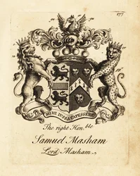 Wapen van de Zeer Eerwaarde Samuel Masham, Heer Masham