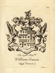 Wapen van de Hooggeachte William Craven, Lord Craven, 3e Baron Craven (1700-1739)