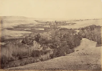 Plaat 18. Vallei van de Little Laramie River,1869 (foto)