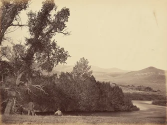Plaat 20. Bron van de Laramie-rivier,1869 (foto)