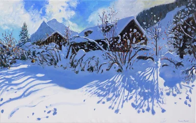 Verse sneeuw, Morzine Village, 2015