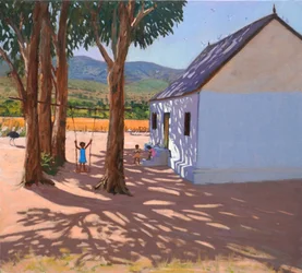 De schommel, Klein Karoo, Zuid-Afrika, 2000 (olieverf op doek)