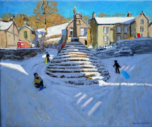Winter, Bonsall Village