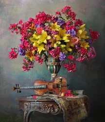 Levendige bloemenmelodie
