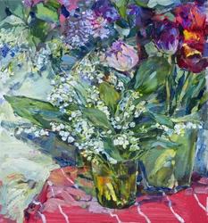 Kleurrijke lentebloemen