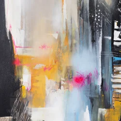 Levendige stedelijke abstracte kunst
