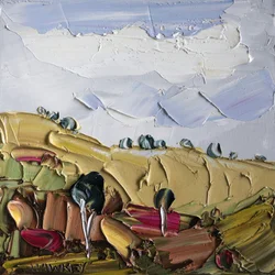 Impasto: Landschap op het platteland