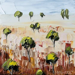 Een Outback-landschap met veel reliëf