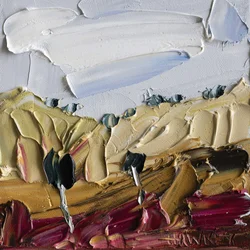 Levendig landschap met veel textuur