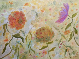 Dromerige bloemen in de tuin