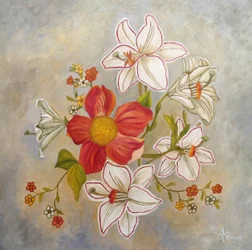 Elegante witte lelies