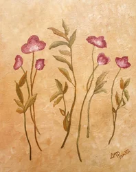 Roze rustieke bloemen