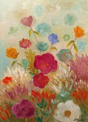 Speelse tuinbloemen