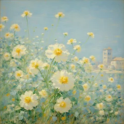 Bloemen 23, ca. 2021 (olieverf op doek)