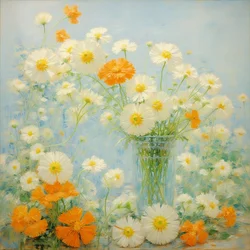 Bloemen 34, ca. 2021 (olieverf op doek)