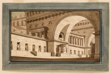 Toneelontwerp, Exterieur van Paleis, Grafzaal
