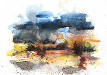 Levendige abstracte horizon