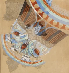 Kopie van muurschildering, een huis, Amarna, slinger van ganzen