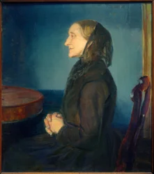 De moeder van de kunstenares