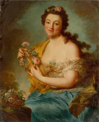 Zelfportret als Flora
