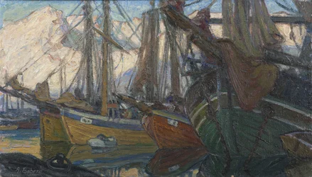 Een rustige avond. Studie uit Noord-Noorwegen