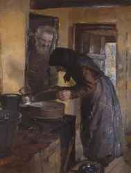 In de keuken