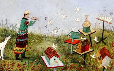 BirdPiper, 2001 (acryl)