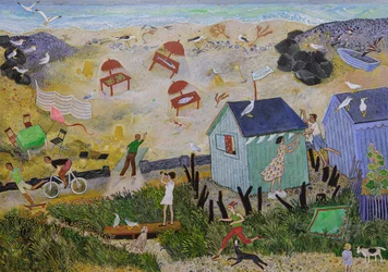 Vangst van de dag, 2016 (acryl)