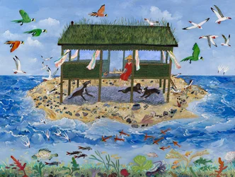 Zevende hemel, 2013 (acryl)