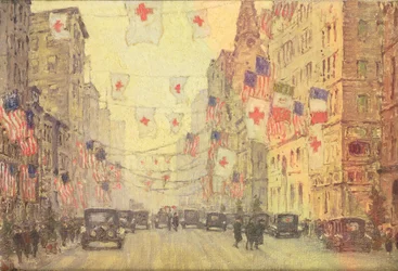 Fifth Avenue in de Wapenstilstand Winter