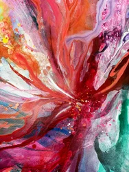 Levendige abstracte bloem
