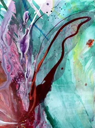 Levendige bloemenstroom