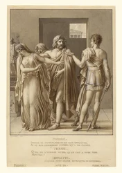 Phaedra wijst de omhelzingen van Theseus af