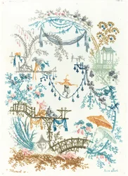 Chinese arabesk met een koorddanser, ca. 1795