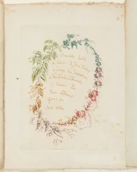 Titelpagina, uit New Suite of Notebooks of Ideal Flowers for Use by Draftsmen and Painters (Nieuwe reeks notitieboekjes met ideale bloemen voor tekenaars en schilders)
