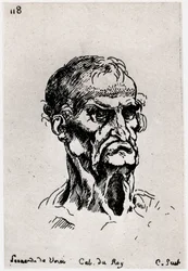Tekening naar Leonardo de Vinci, ca. 1710-1765, 1924