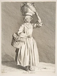 Jonge melkmeid, 1737