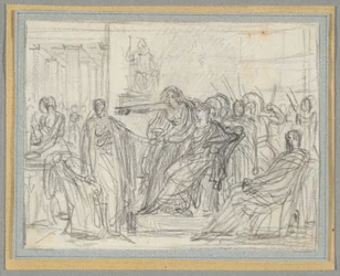 Scène uit de laatste akte van Corneille