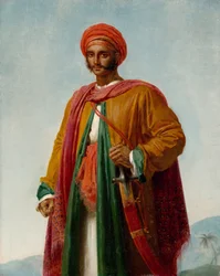 Studie voor portret van een Indiaan