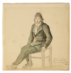 Eerlijke Amerikaanse Indiaan van de Buffelstam, Canisteo, New York, 1808