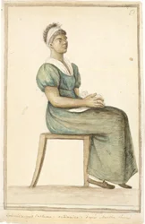 Portret van een Afro-Amerikaanse Kok in Gewone Kleding, ongedateerd