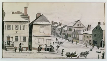 De Hoek van Warren en Greenwich Street, 1809