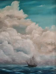 Zeereis met een groot zeilschip